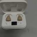 Invisible Hearing Aids for Seniors with Crystal Sound, Digital In-the-Ear Discreet & Comfortable Fit Hearing Aids with Intelligent Noise Reduction, One Button Control, Lasts Up to 100 Hours (Beige)