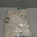 jinchan Beige Linen Textured Curtains 96 Inch Long 2 Panels for Living Room Grommet Top Light Filtering Window Drapes for Bedroom Heathered Beige