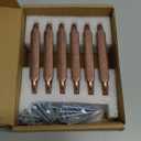 Goo-Ki 6 Pack 3-3/4 Inch 96mm Hole Center Cabinet Pulls Antique Copper Zinc Alloy Kitchen Drawer Pulls Drawer Handles 4.2 Inch Length 2202-AC-96