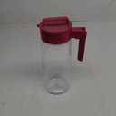 Takeya Airtight Pitcher - Everyday-Use for Iced Tea & More - Clear with Lid - Lightweight Kitchen Essential - Spill-Proof & Durable Kitchenware - 2 Quart, Raspberry