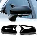 Compatible with Toyota Camry 2026 2025 2024 2023 2022 2021 2020 2019 2018 Accessories Aggressive Look Car Exterior Door Side Rearview Mirror Guard Cover Trim Caps -Glossy Black