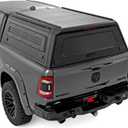 Rough Country Truck Bed Cap Topper for Ram 1500 (2019-2026) 5'7" Bed - Modular Design, Locking Gullwing Access Doors, Molle Panels, LED Interior Lighting