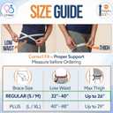 5 in 1 Hip Brace for Women Men Sciatica Pain Relief Devices - Adjustable Groin, Hip Flexor Compression Wrap for Comfortable Thigh, Hamstring & Sciatic Nerve Support, Improved Mobility & Recovery