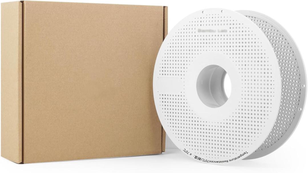 Original AMS Detachable Filament Spool Compatible with Bambu Lab 3D Printer,Reusable Filament Reel Holder Fits PLA, PETG, ABS Filament Spool for Bambulab A1/A1 Mini,Support Low-Temp Environment  70C (White)