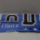 DAZONGE Blue Graduation Decorations 2025, Congrats Grad Porch Banner for Any Schools or Grades 2025 Graduation Party Decorations