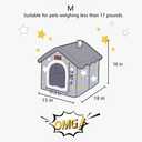 BXEBUI Dog House Indoor Memory Sponge, Foldable Dog House Kennel Bed Mat with Cushion for Small Medium Large Dogs Cats, Winter Warm Cat Nest Puppy Cave Sofa Pet Products (Medium)