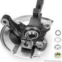 Front Left Steering Knuckle & Wheel Bearing Hub Assembly for Jeep Compass 2007-2017, Patriot 2007-2017, Dodge Caliber 2007-2012, 4WD AWD FWD, 698-411 698411 510090 FW93, Driver Side