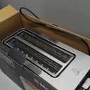 Mueller UltraToast Full Stainless Steel Toaster 4 Slice, Long Extra-Wide Slots for Bagels and Waffles, 6 Browning Levels, LED Display, Cancel/Defrost/Reheat Functions & Removable Tray, Kitchen Gadgets