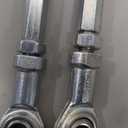 Motoforti 2pcs 185mm Length 8mm Hole Diamete Adjustable Steering Tie Rod Ball Joint for 49cc Electric ATV Go Kart Accessory Steering Column Steering Suspension Silver Tone