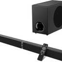 MZEIBO Sound Bar with Subwoofer,120W Soundbar for Smart TV Surround Sound Home Theater System Bluetooth 5.3 Audio Compatible with ARC, AUX, Optical