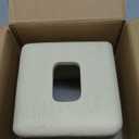 Natural Travertine Textures Tissue Box Cover Square for Home Decor,Resin Heavy Tissue Box Holder for Bathroom Countertop,Tabletop,Bedside Table,Office (Handmade of Resin) (Yellow Stone)