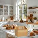 30 Pack 9x6x6 Large Gable Gift Boxes Brown Kraft Party Treat Boxes Disposable Lunch Box Togo for Treats Meals Cookies Favors Goodies Gifting Baked Goods