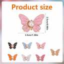 7pcs Butterfly Waist Tighteners for Women, Pants Waistband Button Pins Buckle No Sew No Tools Adjustable Clips Knots Supplies for Loose Jeans Skirts Dress