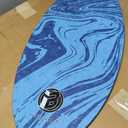iBOARD 36” Skipper Skimboard with High Gloss Coat Wooden Skim Boards for Beginners, Teenagers and Adults Beach Skimboard 3 Color Traction Pad to Choose(Blue)