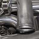 MOOSUN Universal 3" Inch Aluminum Intercooler Piping U-Pipe Kit with Coupler Black and T-Clamps