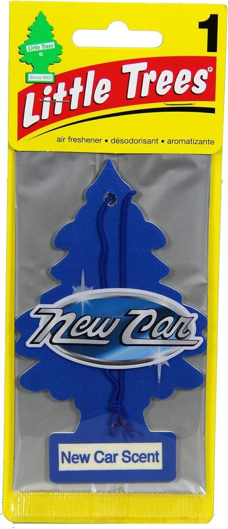 LITTLE TREES Car Air Freshener | Hanging Paper Tree for Home or Car | New Car Scent | 2 Pack