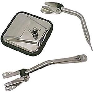 OMIX Rugged Ridge | Door Mirror Arm, Left, Chrome | 11012.01 | Fits 1955-1986 Jeep CJ