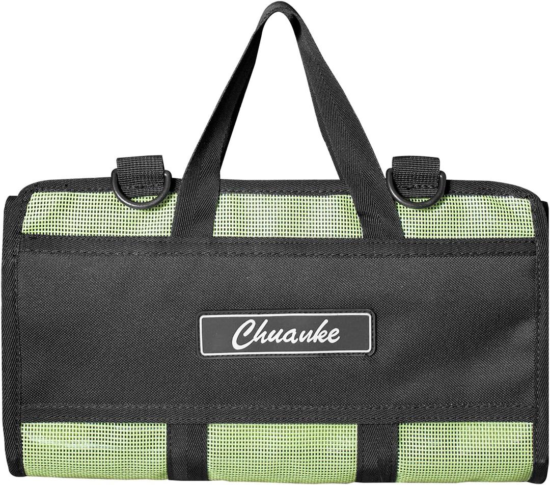 Lure Bag 6 Pocket PVC Protective Cover Durable Fishing Bag Trolling Lure Tackle Box (Medium)