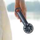 2 x Handheld Fan 1200mAh, 6.8H Max Cooling 3-Speed Portable Mini Fan, Type-C Rechargeable Personal Pocket for Travel Office Outdoor (Black)