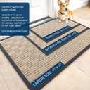 OLANLY Front Door Mat Outside Entrance 33x21, Heavy-Duty Rubber Doormat