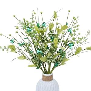 19.6" Fake Lavender Flowers Artificial Purple 5Pcs Faux Florals Plastic Flowers with Daisies Bulk Bush Spring Summer for Garden Porch Table Centerpieces Home Kitchen Wedding Decorations