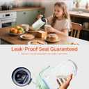 64oz Large Glass Pitcher with Lid & Spout,2 Quart Breastmilk Pitcher Upgraded Leak Proof, for Sun Tea, Iced Juice, Cold Brew Coffee, Breastmilk Storage Container-3PACK(Black+Gray+Pink+Green) (EXP 08/13/26)