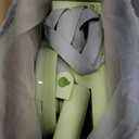 Booster Seat for Kitchen Chair, 3-in-1 Foldable Baby Booster Seat with Removable Dual Tray & 3-Point Harness, Portable Toddler Booster Chair for Dinning Table, Travel, Outdoor Camping, Green