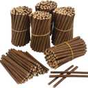 300 Pcs 6 Inch Wood Twigs for Crafts, 0.3-0.5 Inch Thickness Wood Log Sticks Twigs for Crafts Natural Mini Wooden Logs for DIY Projects, Landscaping, Photo Props, Home Decor
