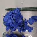 FagusHome Silk Hydrangea Heads 36 Pcs Artificial Flowers Heads and 3 Dozens Stems Fake Hydrangea Flowers with Stems for Home Wedding Decor (Dark Blue)