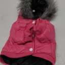 lesypet Dog Coats for Small Dogs, Dog Jacket Warm Dog Winter Coat Windproof Puffer Jacket for Puppy, Chihuahua, Pink S