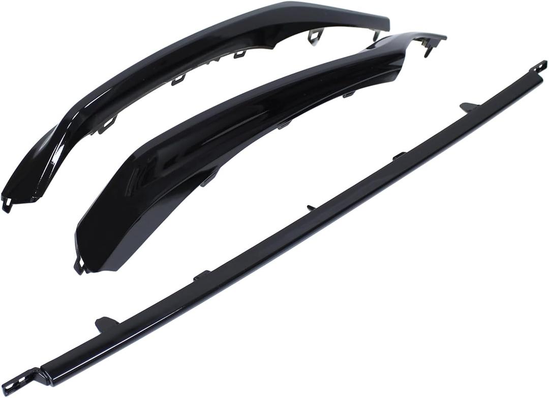 ApplianPar Front Bumper Lower Grille Trim Molding Kit for Toyota Camry SE XSE 2021 2022 Toyota Camry SE XSE 2021 2022 Left Right Middle Side