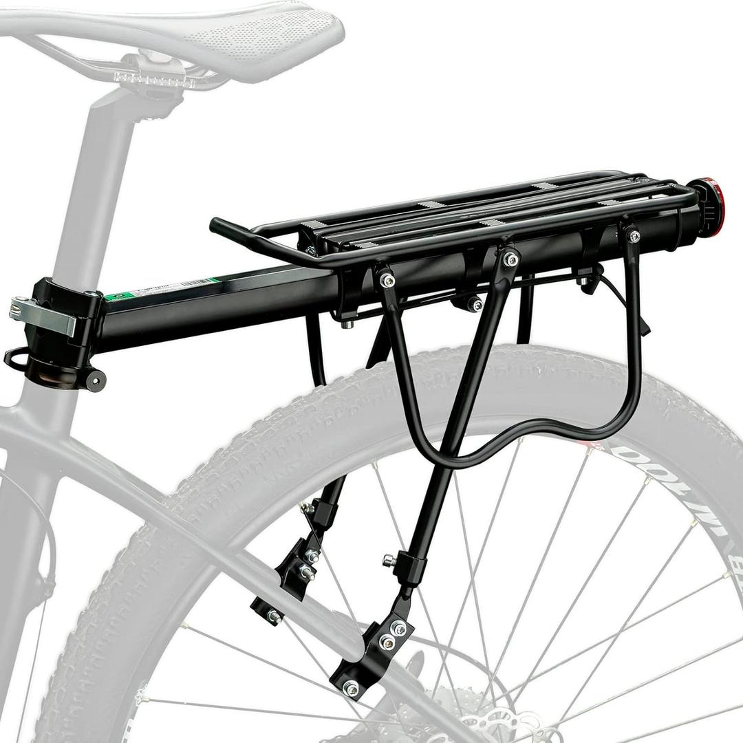 ROCKBROS Bike Cargo Rack - Rear Bike Luggage Rack, Quick Release, 165lbs Capacity