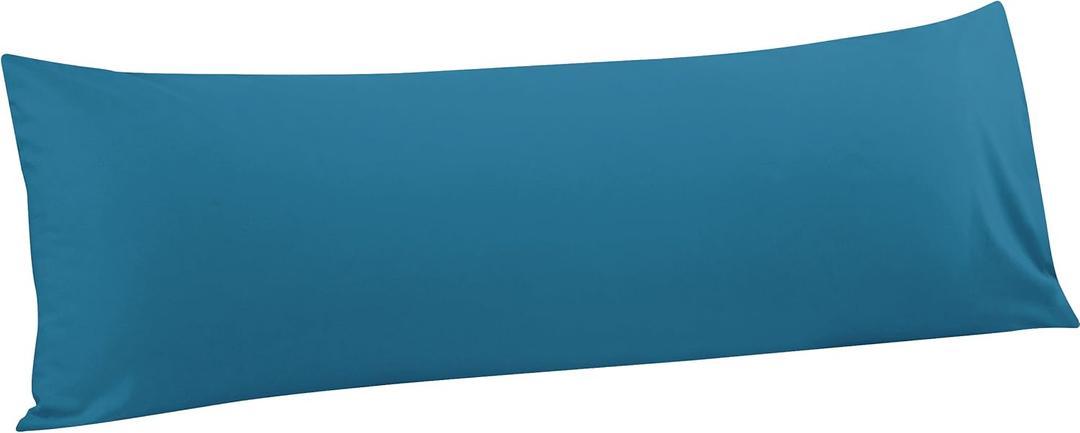 FLXXIE Body Pillow Cover - Super Soft Microfiber 20x54 Body Pillow Case - Envelope Closure, Wrinkle, Stain Resistant Teal Body Pillow Cover, 20x54, Teal