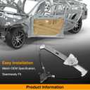 A-Premium Electric Power Window Regulator Without Motor Compatible with Mazda CX-9 2007-2015 Rear Left Driver Side