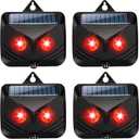 2025 4PACK Solar Nocturnal Animal Repeller Predator Control Light Coyote Repellent Devices with LED Lights Outdoor Night Guard Animal Predator Repellent for Deer,Cat,Coyote from Yard Farm&Chicken Coop