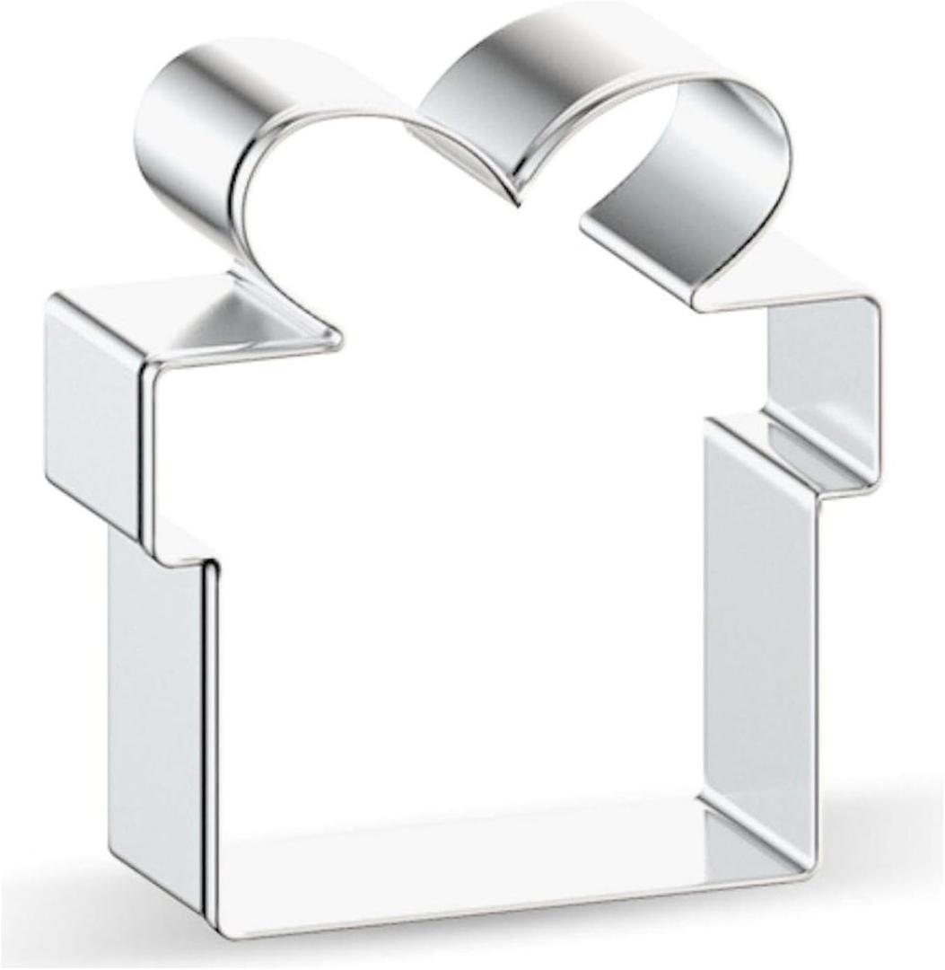Mini Christmas Gift Present Box Cookie Cutter - A Small Size