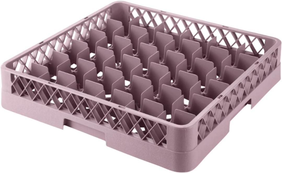 SHUNYILONG- 36 Compartment Glass Rack Blue Color Polypropylene- Commerical Cup Storage Kitchen Counter Durable Glass Drying Rack for Kitchen and Restaurant (Coffee, 36 Compartment)
