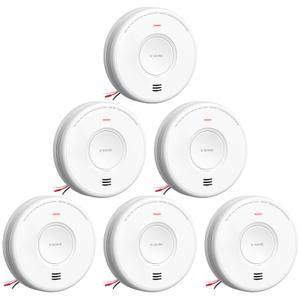 X-Sense AC Hardwired Combination Smoke and Carbon Monoxide Detector, Hardwired Interconnected Smoke and CO Detector Alarm with Replaceable Battery Backup, XP06, 6-Pack X-Sense AC Hardwired Combination Smoke and Carbon Monoxide Detector, Hardwired Interconnected Smoke and CO Detector Alarm with Replaceable Battery Backup, XP06, 6-Pack