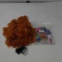 ColorGround Short Curly Orange Red Wig with Necklace Earrings Sunglasses for 70s Costumes Themed Party