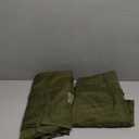 MIULEE 2 Panels Solid Color Sheer Window Curtains Elegant Window Voile Panels/Drapes/Treatment for Bedroom Living Room (54X45 Inches Olive Green)