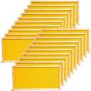 BeeCastle 20 Pack Beehive Frames and Waxed Foundations for Deep Brood Bee Hives with Wooden Bee Hive Frames and Beeswax Coated Foundations, 9-1/8-Inch (Yellow)