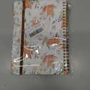 2 x Ruled Spiral Writing Notebook,A5 Hardcover Lined College Journal for Women, Strong Twin-Wire Binding with Premium Paper,8.4" X 6",Perfect for School, Office, Home(Cute Fox Flower)