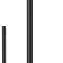 Paper Towel Holder Black, Premium Stainless Steel Kitchen Roll Dispenser, Countertop Roll Organizer with Weighted Base