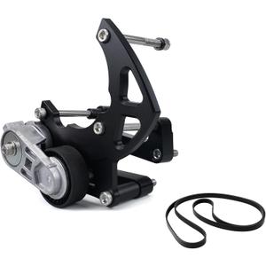 Bevinsee LS Swap R4 AC Compressor Bracket with Belt Compatible with Chevrolet GMC SUV Truck Engine LSX LS2 LS3 LS6 LQ LQ4 LQ9 Air Conditioner Vortec Triangle with Tensioner Passenger Side