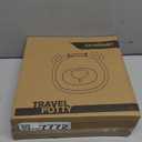 Travel Potty Seat for ToddlerFoldable Car Potty for Toddler, Portable Toilet Seat for Kids with Potty Liners, Absorbent Pads, Portable Potty Seat for Toddler Travel, Camping And Outdoor Use (Sturdy-Khaki)