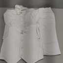 A&J DESIGN Baby Toddler Boys Gentleman Suit Set, 3pcs Outfits Shirts & Vest & Pants (18-24 Months, White Tuxedo)