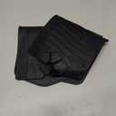 COBETE Kitchen Sink Splash Guard, 24in Faucet Mat Splash Catcher, Handle Drip Catcher Tray, Multipurpose for Kitchen Dish Drying Mats Sponge Holder and Bathroom Countertop Protect(Black)