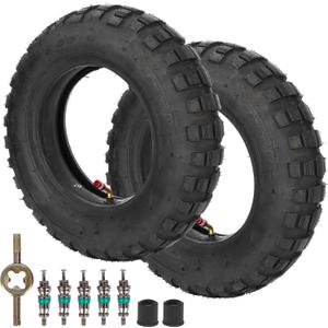 RUTU (2-Pack)3.50-8 Replacement Tire + Inner Tube with TR87 Bent Angled Valve Stem for Shinko Mini Bike Trail 421 Series