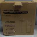 Single Serve Coffee Maker for K-Cup Pod and Grounds, Hot and Iced Coffee Maker, Strong Button Feature, 6 to 14oz Brew Sizes, 50oz Removable Tank, Up to 6.5 Inch Cup, Stainless Steel, Black