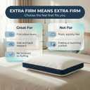 Extra Firm Pillow, Memory Foam Core Support for Side and Back Sleepers, Neck Alignment, Comfortable Loft, Washable Cover, Fits Standard Pillowcases, Designed to Hold Shape Night After Night, Large